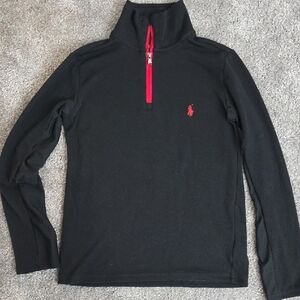 Polo by Ralph Lauren Black and Red Performance Pullover